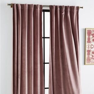 Anthropologie Velvet Louise Mauve Curtain Panel